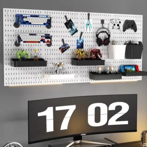 Wall-Mounted Pegboard Display Stand