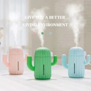 Cactus Humidifier - Aromatherapy & Battery Powered