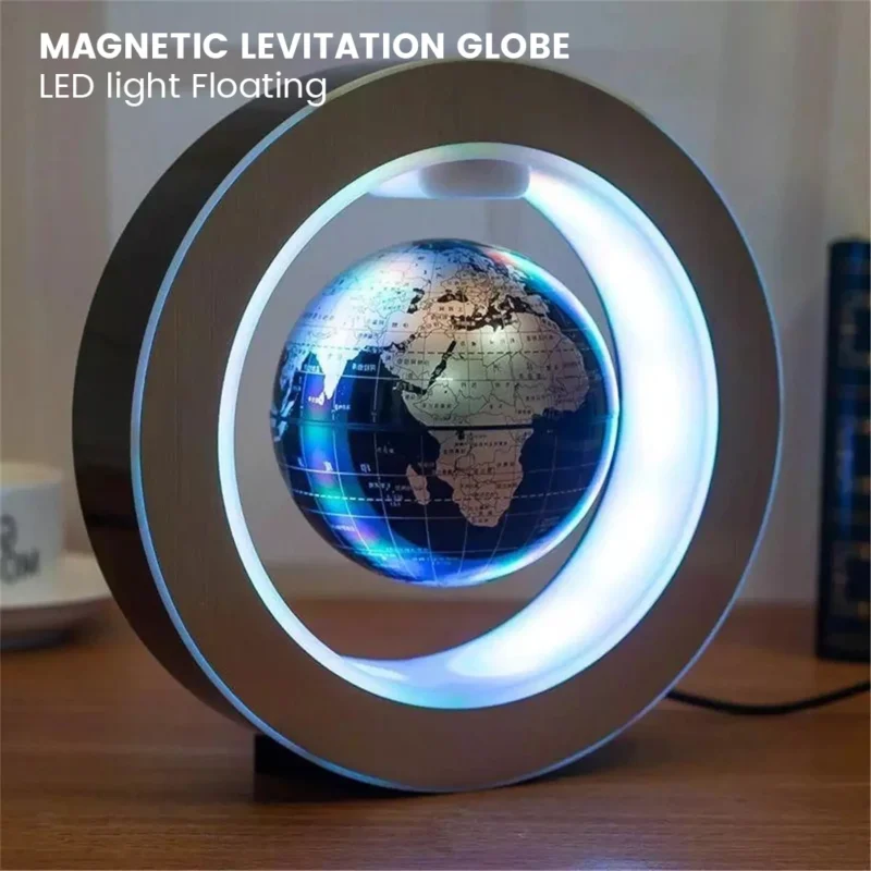 Floating LED globe light enhances your LED Room with modern, sleek lighting.