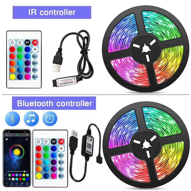 LED strip lights with IR and Bluetooth control, adding style to any Foosball Table for Sale setup.